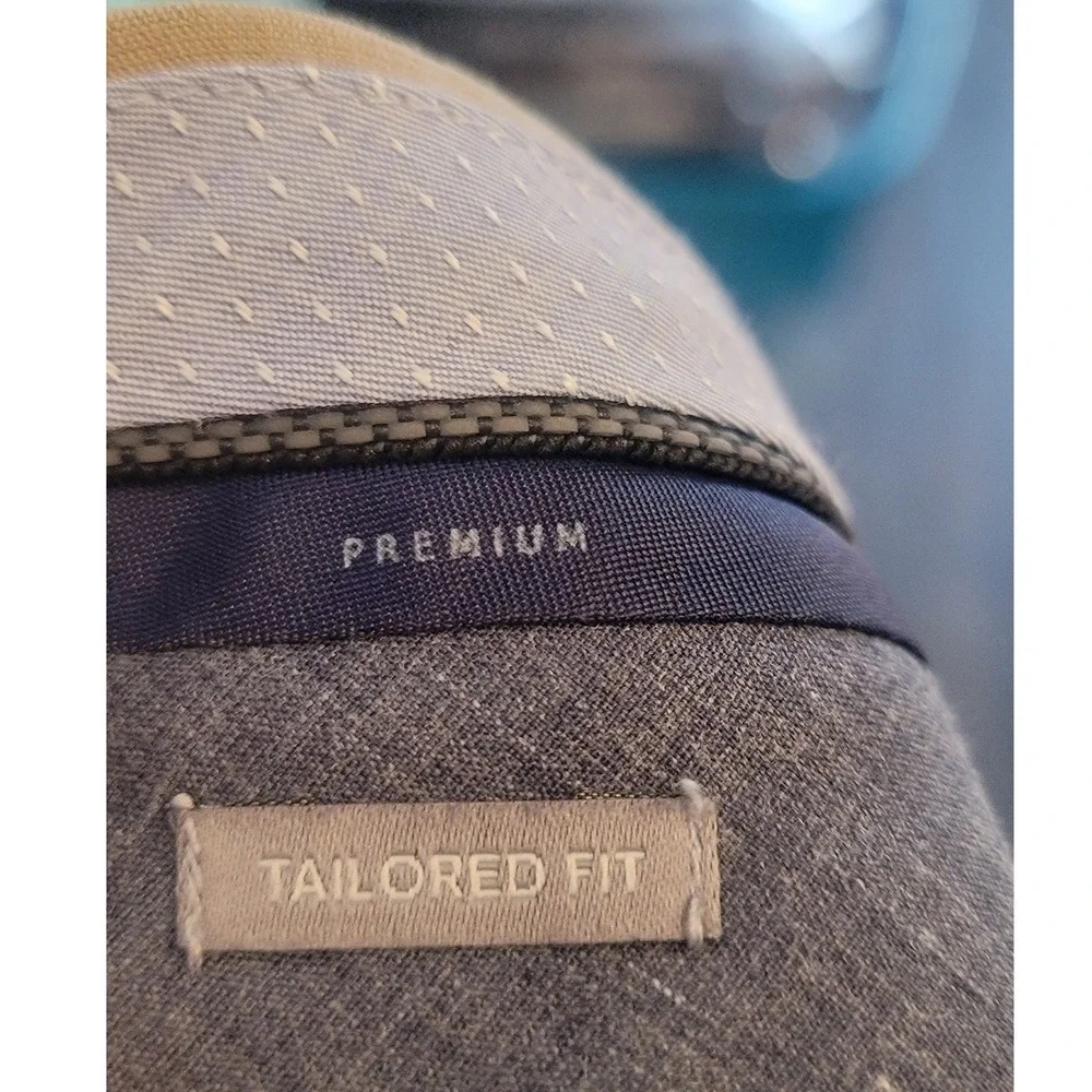 Perris Ellis Premium Mens Tailored Fit Dress Pants Tan Khaki Flat Front Trousers